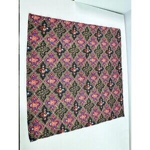 Womens ModCloth Paisley Square Scarf Neck Wrap Handkerchief Classy Demure 17.5”